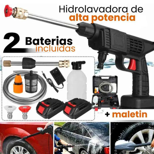 💦 HidroLavadora Portátil Pro: ¡Potencia Extrema donde quieras! 🚗 Doble Batería