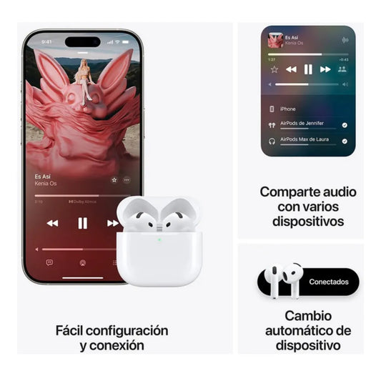 Audifonos 4ta Generación Compatibles Con iPhone/android Color Blanco